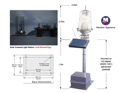Solar Powered Light Station for Galaxy III and Monarch