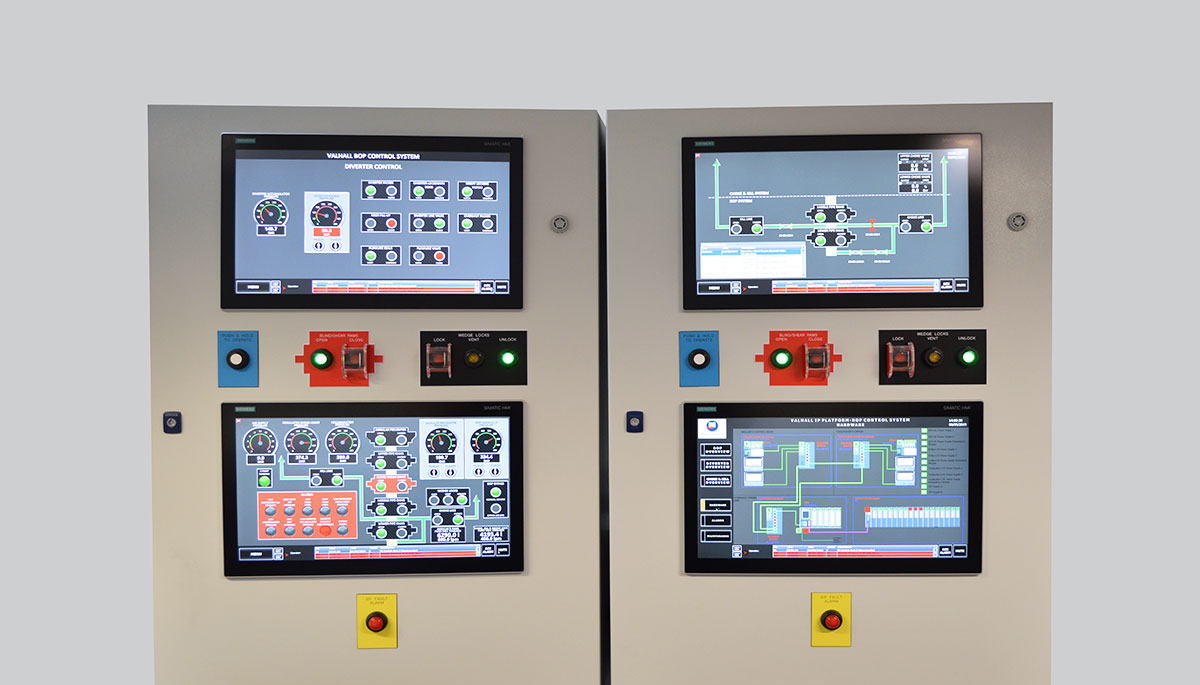 BOP control panel facia design